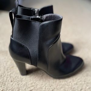 Black Zip Booties